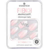 Essence French Manicure Click & Go Nails umělé nehty 02 Babyboomer Style 12 kusů