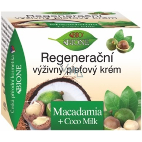 Bione Cosmetics Macadamia + Coco Milk regenerační výživný pleťový krém pro všechny typy pleti 51 ml