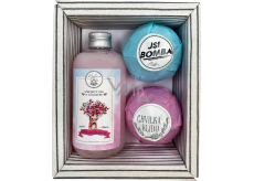 Bohemia Gifts Boho sprchový gel 250 ml + šumivá koule do koupele 2 x 100 g, kosmetická sada pro ženy