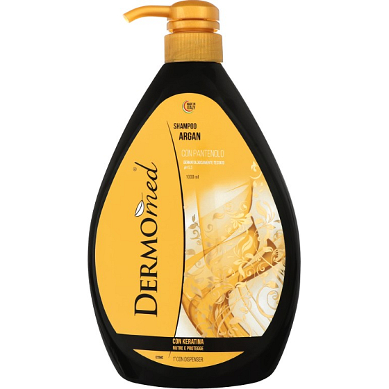 Dermomed Argan s keratinem a panthenolem šampon na vlasy dávkovač 1 l