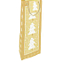 Nekupto Dárková papírová taška na láhev 33 x 10 x 9 cm Vánoční stromečky zlatá