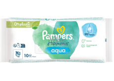 Pampers Pure Harmonie Aqua vlhčené ubrousky pro děti 10 kusů