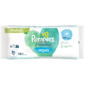 Pampers Pure Harmonie Aqua vlhčené ubrousky pro děti 10 kusů