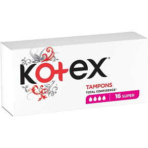 Kotex Super tampóny, 16 ks Kotex Super tampóny, 16 ks