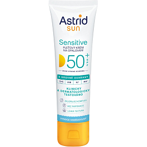 Astrid Sun OF 50+ Sensitive pleťový krém na opalování, 50 ml Astrid Sun OF 50+ Sensitive pleťový krém na opalování, 50 ml