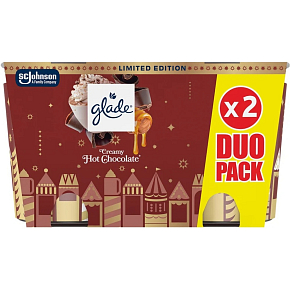 Glade vonné svíčky Creamy Hot Chocolate 2 × 112 g Glade vonné svíčky Creamy Hot Chocolate 2 × 112 g