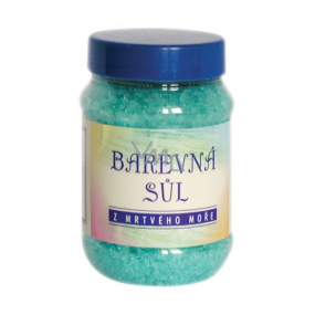Karima Mrtvé moře sůl do koupele s vůní mentolu, barevná modrá 500 g