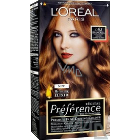 Loreal Paris Préférence Récital barva na vlasy 7.43/K2 shangrilla měděná blond