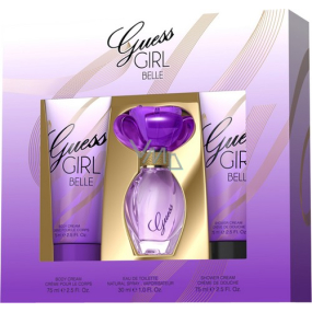 Guess Girl Belle toaletní voda 30 ml + tělové mléko 75 ml + sprchový gel 75 ml, dárková sada