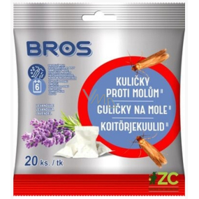 Bros Kuličky proti šatním molům s vůní levandule 20 kusů