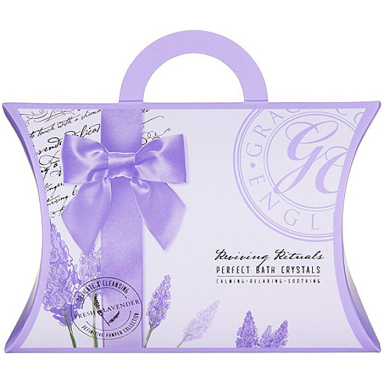 Grace Cole Reviving Rituals Perfect Bath Crystals Lavender revitalizační sůl do koupele 150 g