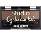 Miss Sporty Studio Eyebrow Kit set na obočí 001 Medium Brown 2,4 g