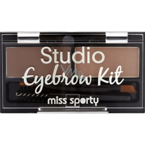 Miss Sporty Studio Eyebrow Kit set na obočí 001 Medium Brown 2,4 g