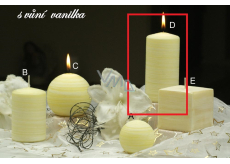 Lima Wellness Vanilka aroma svíčka válec 60 x 120 mm 1 kus