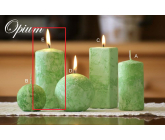 Lima Mramor Opium vonná svíčka zelená válec 60 x 120 mm 1 kus