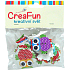 CreaFun Dřevěné knoflíčky Sova mix barev 3,2 cm 15 kusů