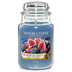 Yankee Candle Mulberry & Fig Delight - Lahodné moruše a fíky vonná svíčka Classic velká sklo 623 g