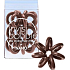 Invisibobble Nano Crystal Clear Gumička do vlasů hnědá spirálová 3 kusy