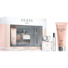 Guess Guess 1981 toaletní voda pro ženy 100 ml + toaletní voda pro ženy 15 ml + tělové mléko 200 ml, dárková sada pro ženy