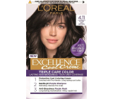 Loreal Paris Excellence Cool Creme barva na vlasy 4.11 Ultra popelavá hnědá