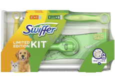 Swiffer 2v1 Kit mop + náhradní prachovka na podlahu 8 kusů + násada malá + prachovka 1 kus, sada