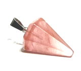 Křišťál růžový Kyvadlo přírodní kámen 2,2 cm, kámen kamenů