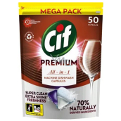 Cif Premium Clean All in 1 Regular tablety do myčky 50 kusů
