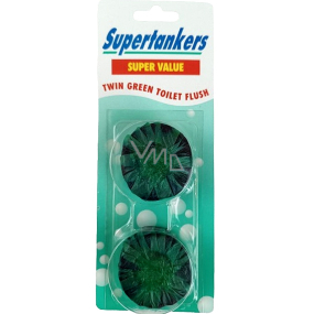 Supertankers Twin Green WC tablety do nádrže 2 x 50 g zelené