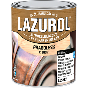 Lazurol Pragolesk C1037 nitrocelulózový lak na dřevo 750 ml Lazurol Pragolesk C1037 nitrocelulózový lak na dřevo 750 ml