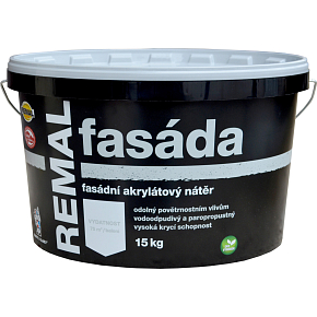REMAL Fasáda akrylátová fasádní barva bílá 15 kg REMAL Fasáda akrylátová fasádní barva bílá 15 kg