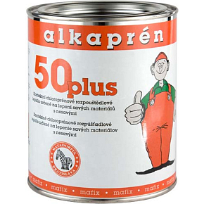 Alkaprén 50 plus, beztoluenové kontaktní lepidlo na gumu, kov, sklo, 1 l Alkaprén 50 plus, beztoluenové kontaktní lepidlo na gumu, kov, sklo, 1 l