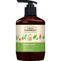 Green Pharmacy Aloe vera a avokádo tekuté krémové mýdlo s dávkovačem 460ml