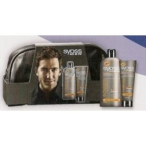 Syoss Men Power šampon na vlasy + stylingový gel + Taška, kosmetická sada