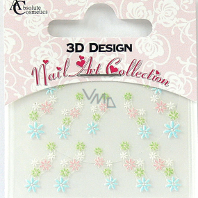 Absolute Cosmetics Nail Art 3D nálepky na nehty 24911 1 aršík