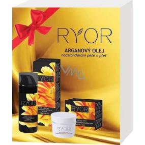 Ryor Arganový olej III extra výživný krém pro suchou pleť 50 ml + výživný krém s kmenovými buňkami z argánie 50 ml, kosmetická sada