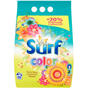 Surf Color Fruity Fiesta & Summer Flowers prášek na praní barevného prádla 60 dávek 3,9 kg