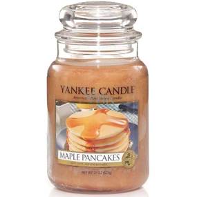 Yankee Candle Maple Pancakes - Palačinky s javorovým sirupem limitovaná edice vonná svíčka Classic velká sklo 623 g