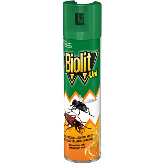 Biolit Uni proti létajícímu a lezoucímu hmyzu s vůní pomeranče sprej 400 ml