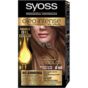 Syoss Oleo Intense Color barva na vlasy bez amoniaku 8-60 Medově plavý