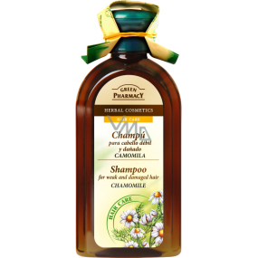 Green Pharmacy Heřmánek a Lněný olej šampon pro slabé a poškozené vlasy 350 ml