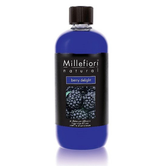 Millefiori Milano Natural Berry Delight - Ovocné potěšení Delight Náplň difuzéru pro vonná stébla 250 ml