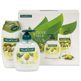 Palmolive Naturals Olive Milk tekuté mýdlo 300 ml + sprchový gel 250 ml, kosmetická sada