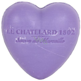 Le Chatelard 1802 Fialka a Ostružiny přírodní mýdlo ve tvaru srdce 25 g