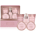 Baylis & Harding Jojoba, Vanilka a Mandlový olej tělový sprej 100 ml + tělové máslo 100 ml + sůl do koupele 100 g + sprchový krém 50 ml + mycí gel 50 ml + šperkovnice, kosmetická sada