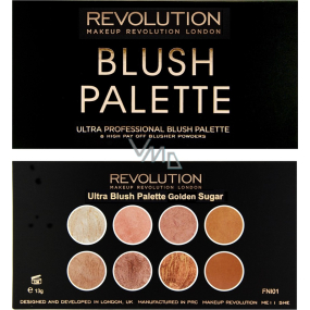 Makeup Revolution Ultra Blush Golden Sugar paletka tvářenek 13 g