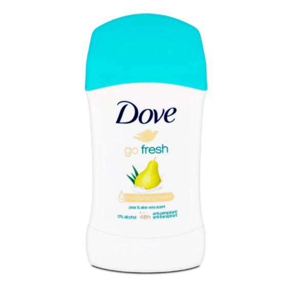 Dove Go Fresh Hruška a Aloe Vera antiperspirant deodorant stick pro ženy 40 ml