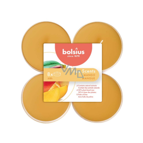 Bolsius Aromatic 2.0 Mango - Mango maxi vonné čajové svíčky 8 kusů, doba hoření 8 hodin
