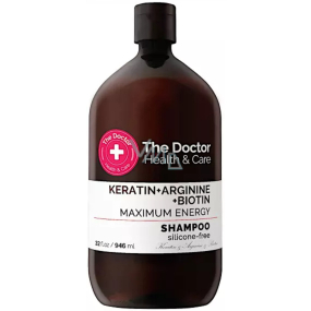 The Doctor Health & Care Keratin + Arginine + Biotin Maximum Energy keratinový šampon pro posílení a lesk vlasů 355 ml