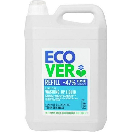 Ecover přípravek na mytí nádobí - náhradní náplň - Heřmánek a klementinka 5L