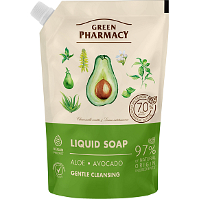 Green Pharmacy Aloe a Avokádo tekuté mýdlo náhradní náplň 460 ml Green Pharmacy Aloe a Avokádo tekuté mýdlo náhradní náplň 460 ml